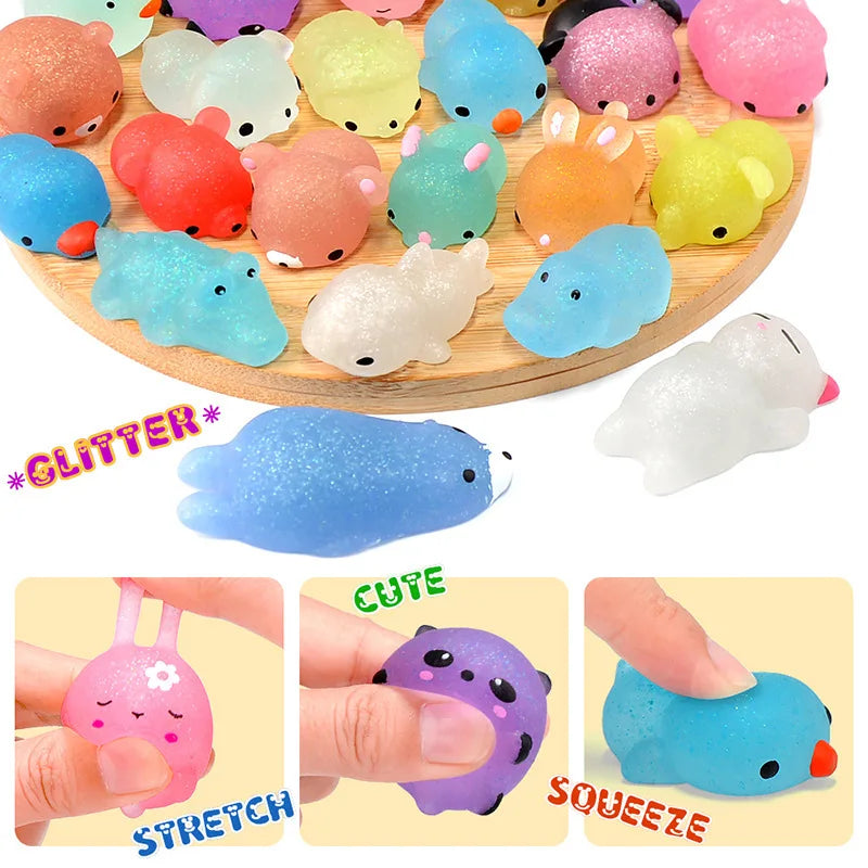 Mochi Squishy Toys – Kawaii Animal Stress Relief Party Favors