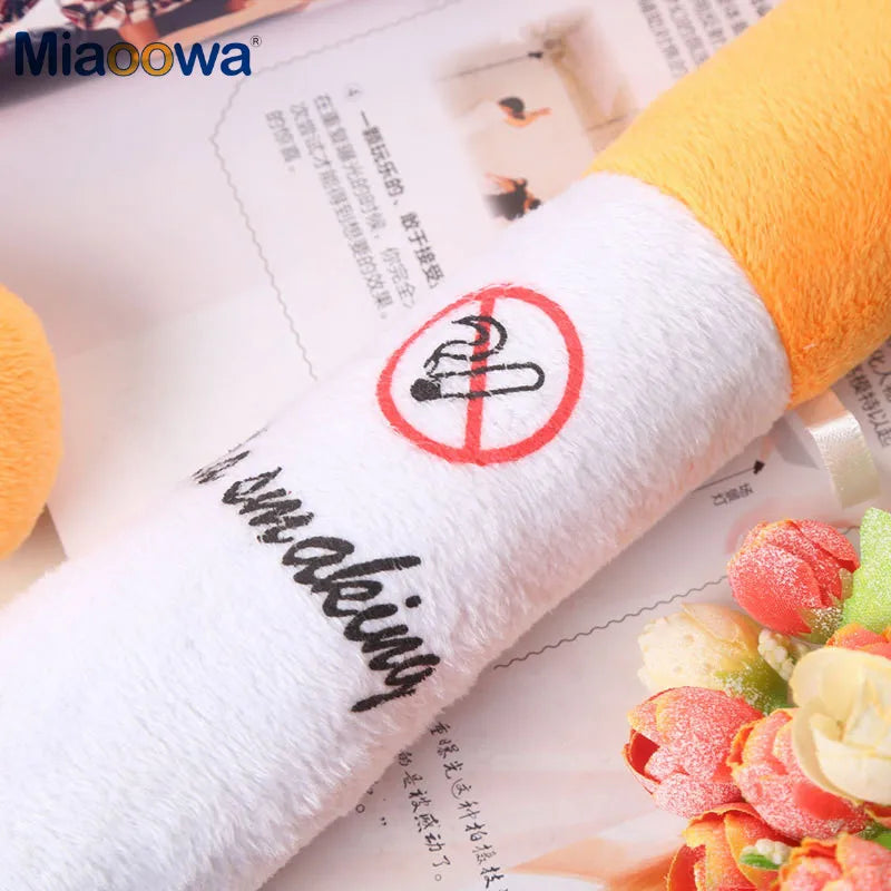 Cigarette Shaped Plush Body Pillow – Funny Novelty Cylindrical Cushion