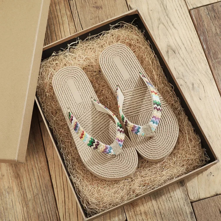 Platform Wedge Flip Flops – Women's Summer Beach Sandals