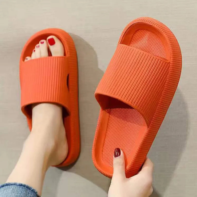 Thick-Sole EVA Slide Slippers – Non-Slip Shower Sandals