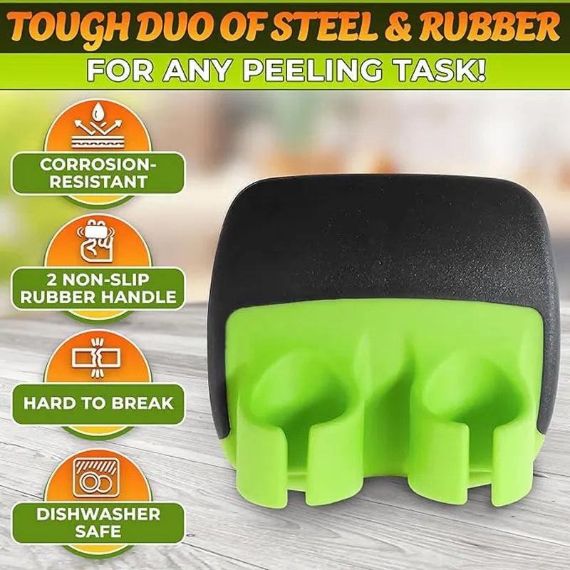 Non-Slip Vegetable Peeler with Sharp Blade
