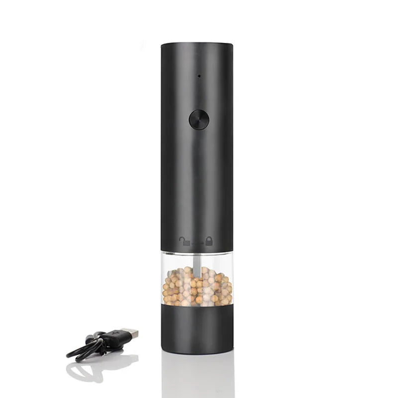 Electric Salt & Pepper Grinder USB Rechargeable with Adjustable Coarseness