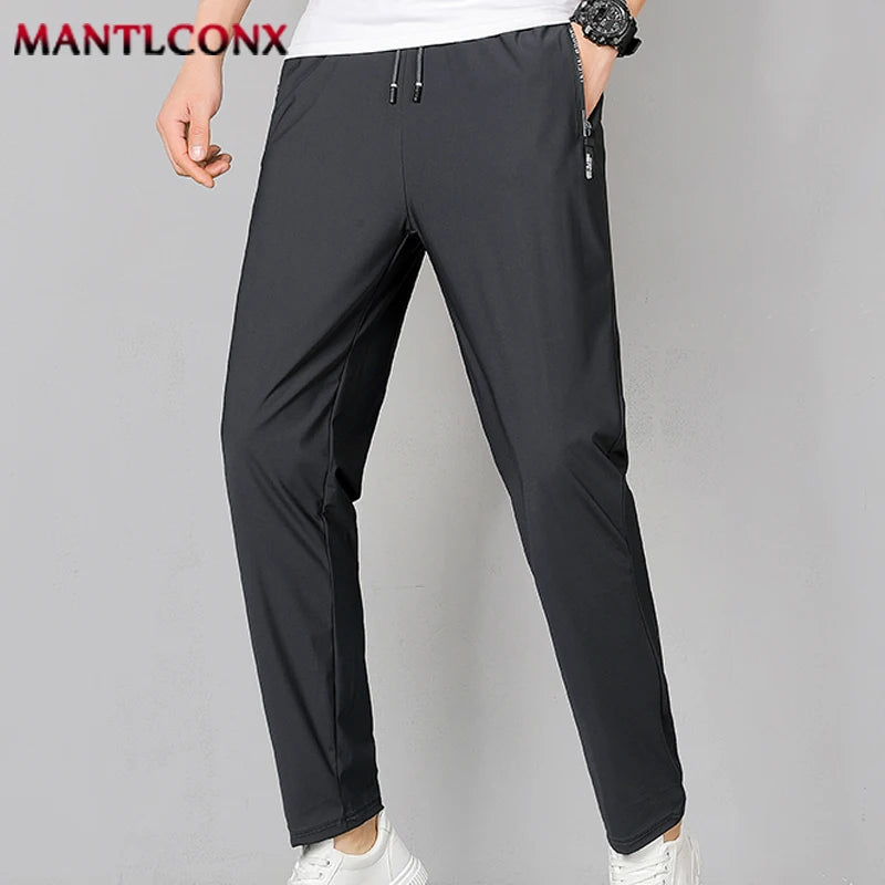 Men's Quick-Dry Jogger Sweatpants – Breathable Straight Leg Casual Pants