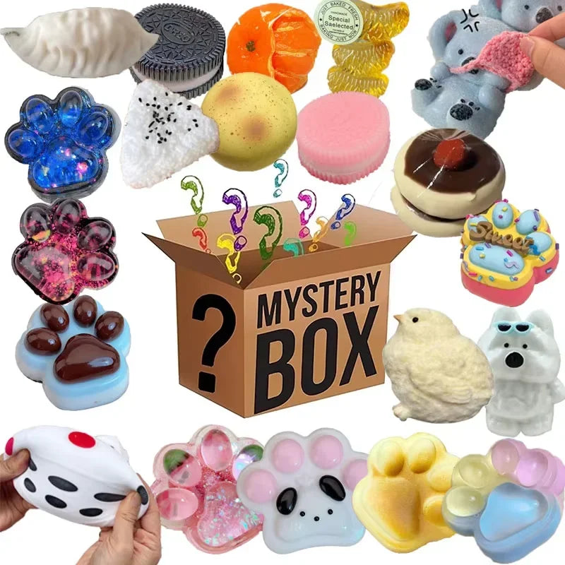 Squishy Blind Box Surprise Toys – 100 Assorted Soft Figures