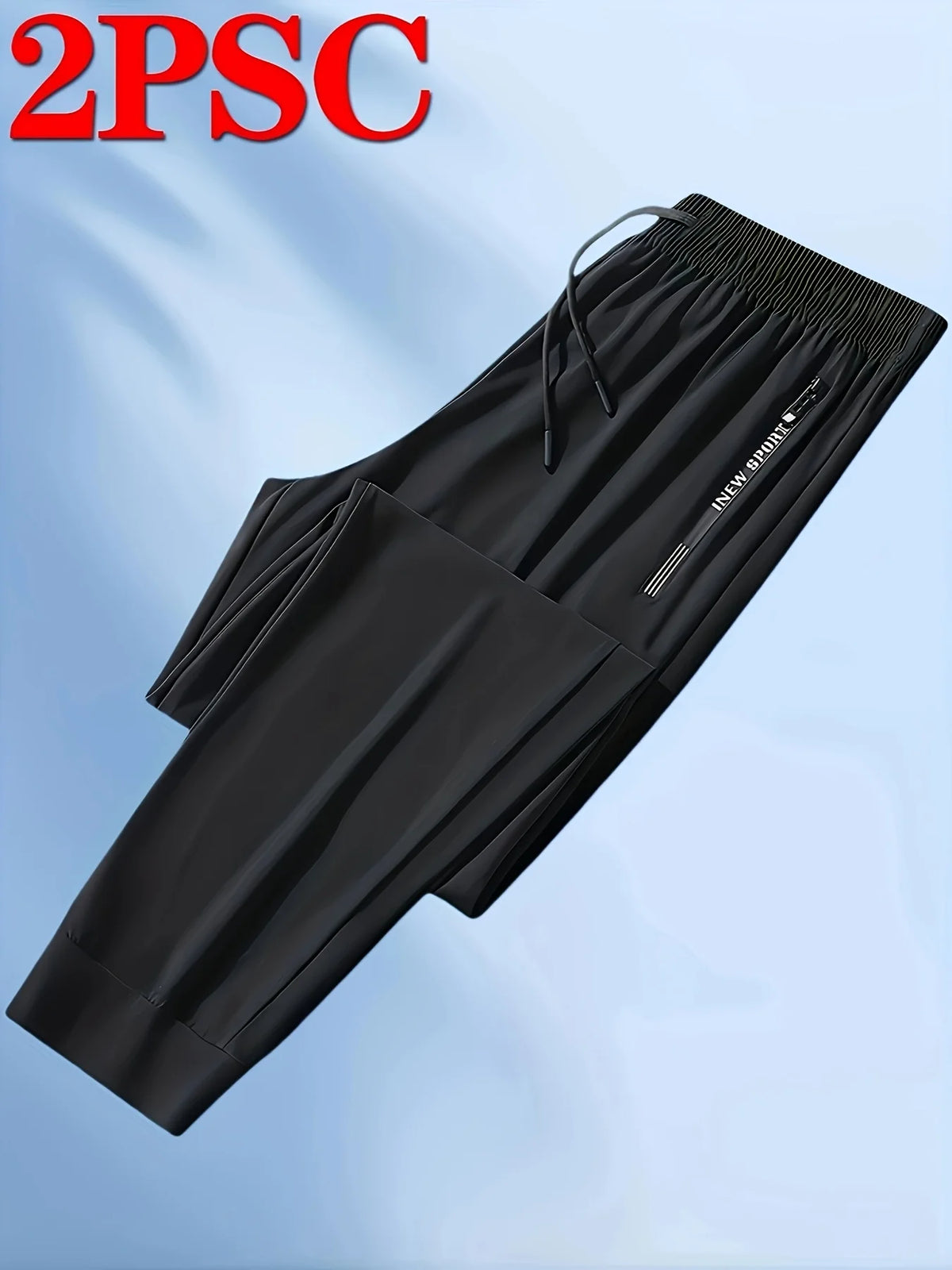 2-Pack Men's Quick-Dry Jogger Pants – Stretch Sweatpants