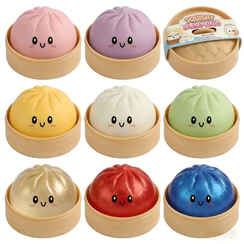 Baozi Squishy Stress Relief Toy – Realistic Soft Slow Rise Bun