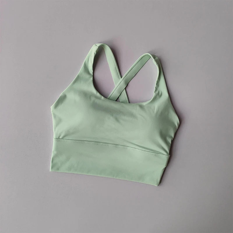 High-Impact Push-Up Sports Bra with Fixed Pads