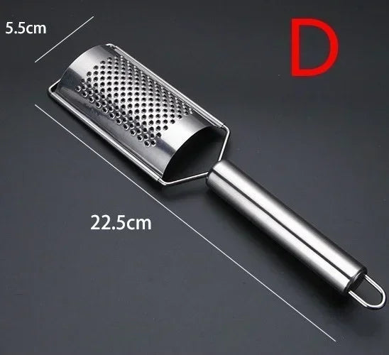 Stainless Steel Handheld Cheese Grater – Multi-Purpose Kitchen Grater
