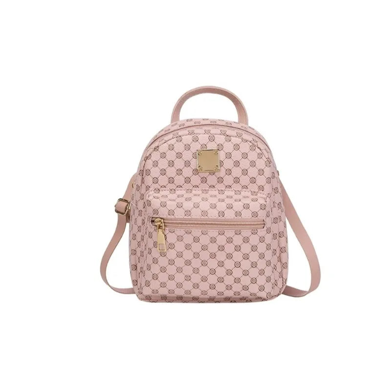 Women's Mini Backpack – Classic Monogram Pattern Purse