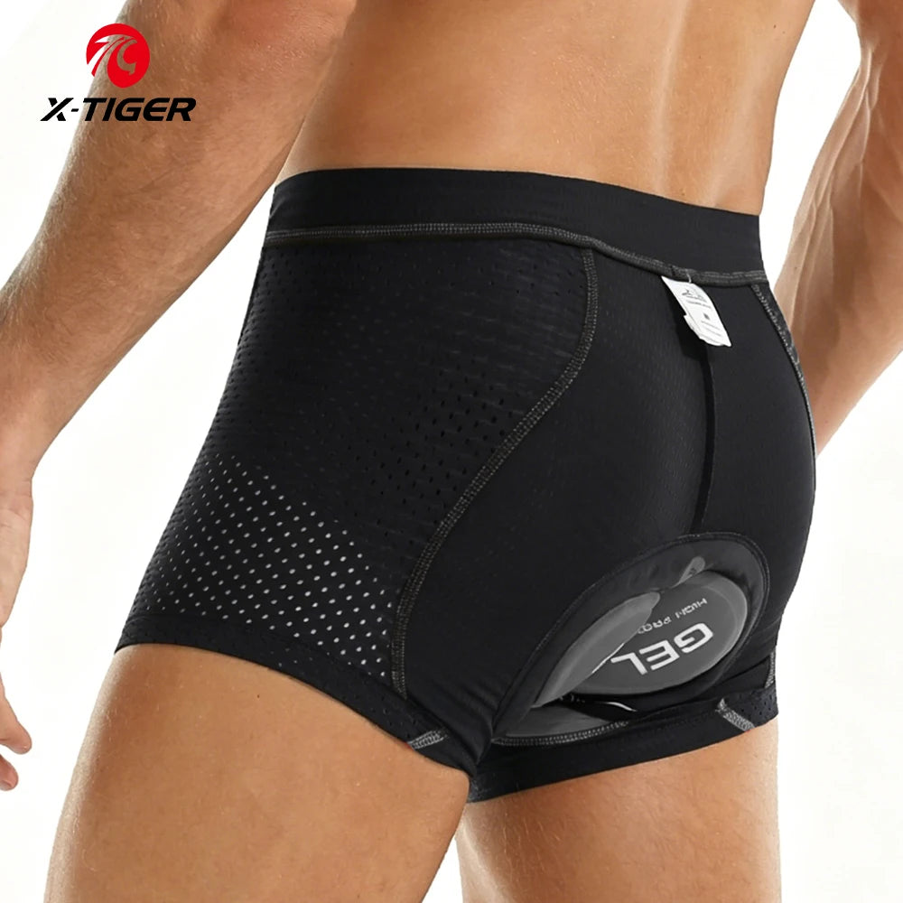 5D Gel Pad Men's Cycling Underwear Shorts – Breathable Bike Underpants