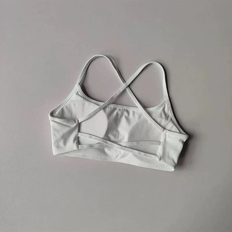 Women's Cross Back Sports Bra | Breathable Yoga & Gym Vest Top