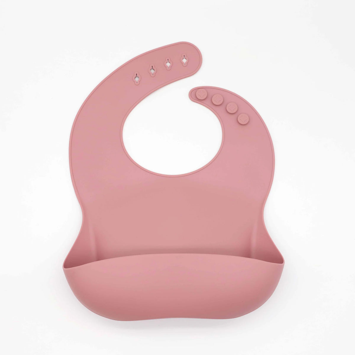 Silicone Baby Bib with Food Catcher Pocket – Adjustable