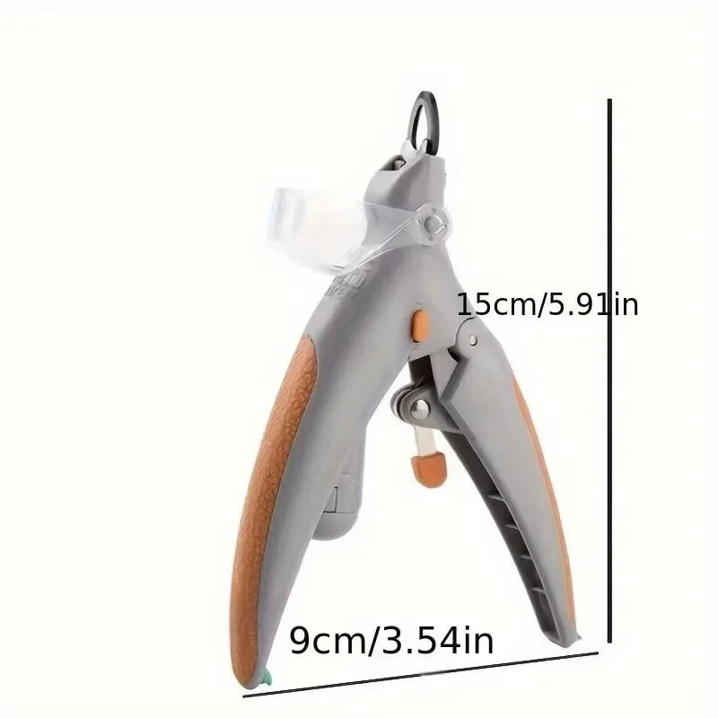 Pet Nail Clipper with LED Light & 5x Magnifier for Cats & Dogs