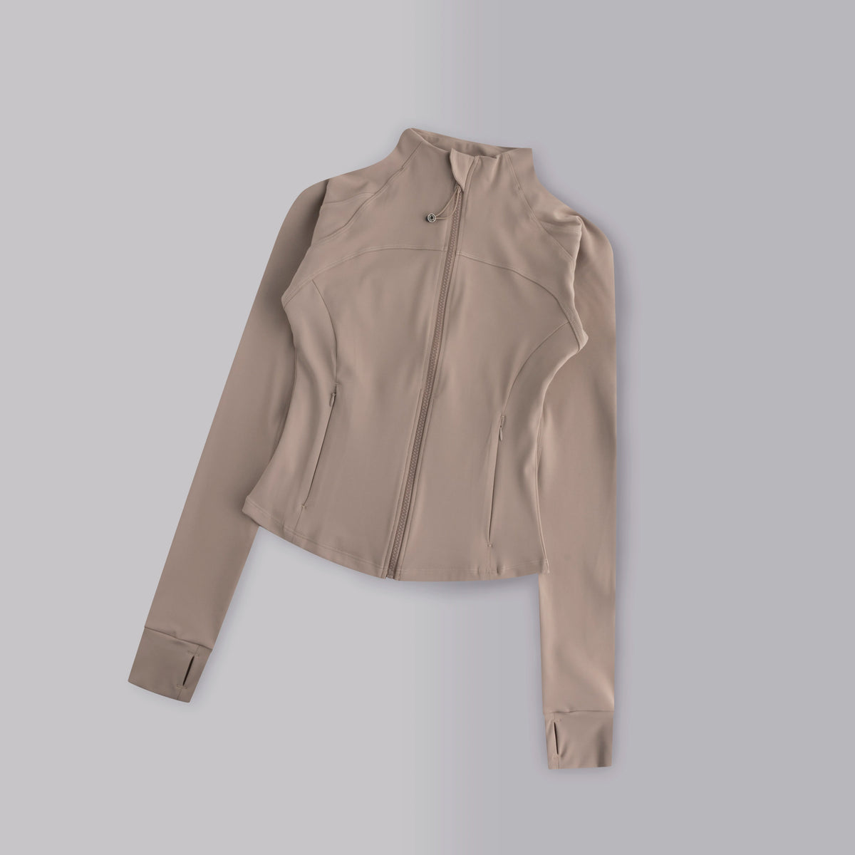 Women's Full-Zip Yoga Jacket with Thumbholes