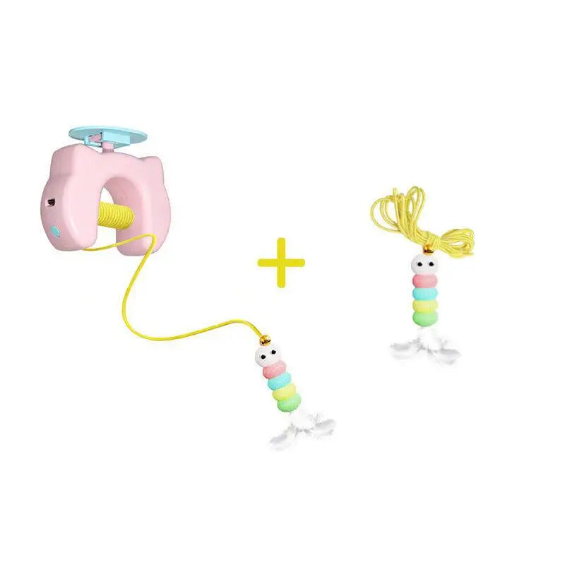 Electric Cat Toy – Auto Swing Caterpillar with 2 Ropes