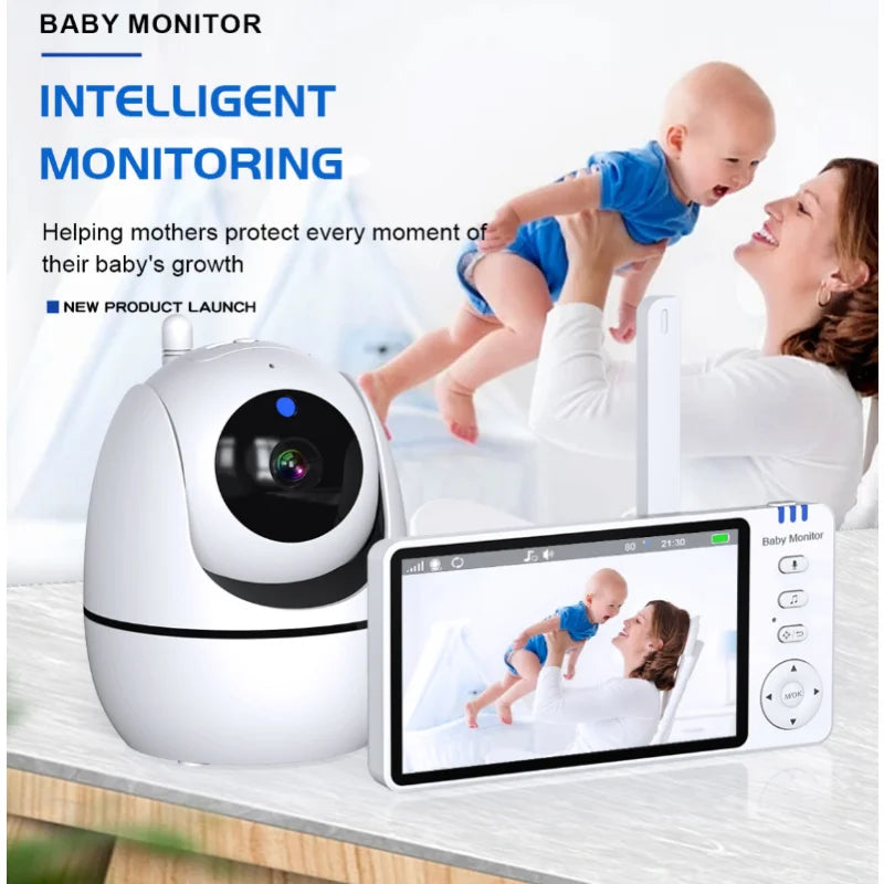 5-Inch Video Baby Monitor with Zoom & Night Vision