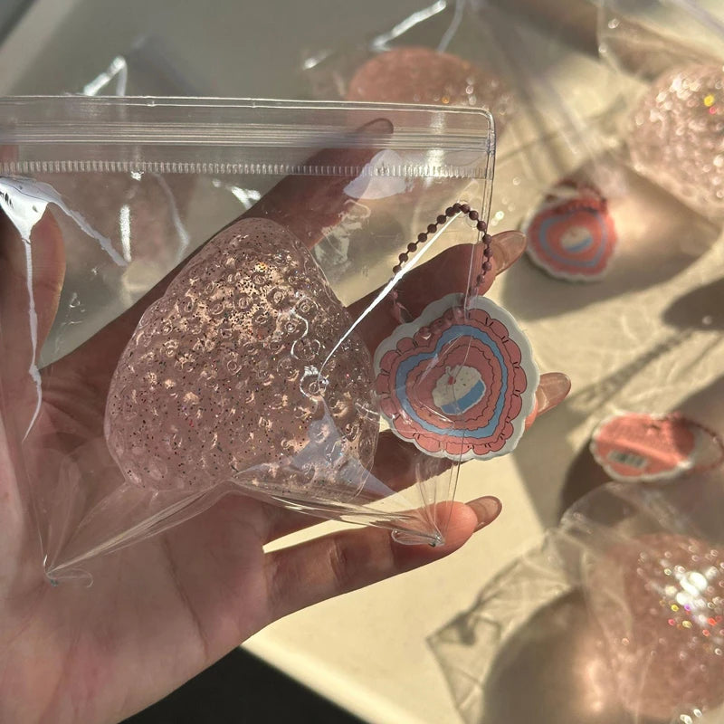 Strawberry Squishy Fidget Toy – Slow Rise Stress Relief Squeeze Ball