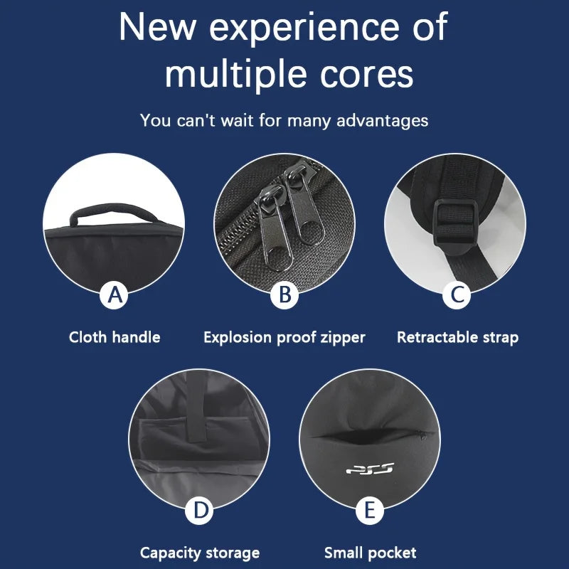 PS5 Protective Carrying Case & Storage Bag for Sony PlayStation 5
