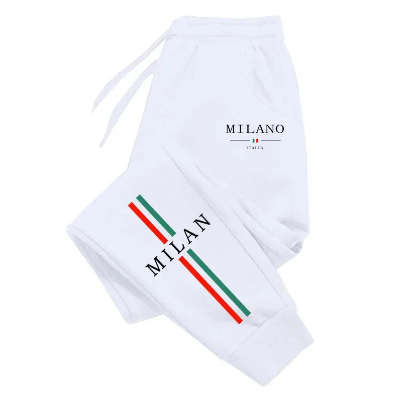 Men's Printed Sweatpants – Soft Casual Drawstring Jogger Trousers
