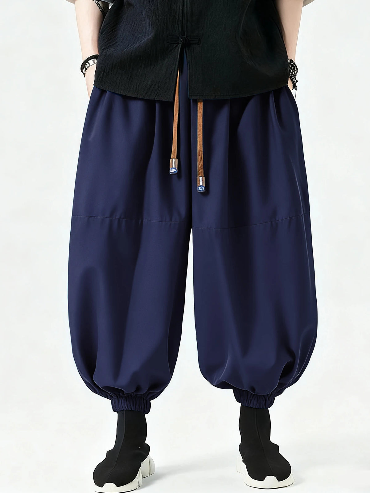 Men's Korean Style Harem Pants – Loose Cotton Baggy Trousers
