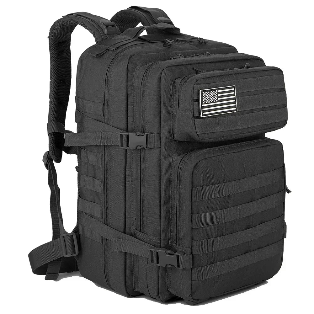 45L Tactical Backpack MOLLE Military Assault Pack for Hiking & Camping