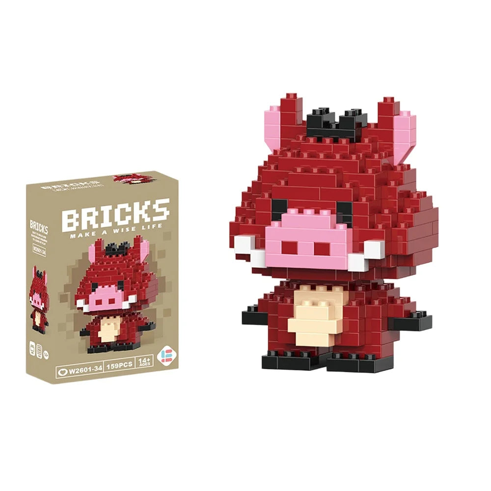 Cute Cartoon Mini Building Blocks Set – Disney & Sanrio Character Bricks