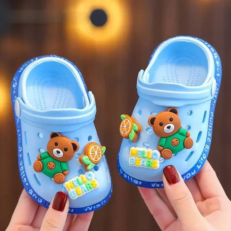 Kids Cartoon Clog Sandals – Cute Non-Slip Closed-Toe Shoes