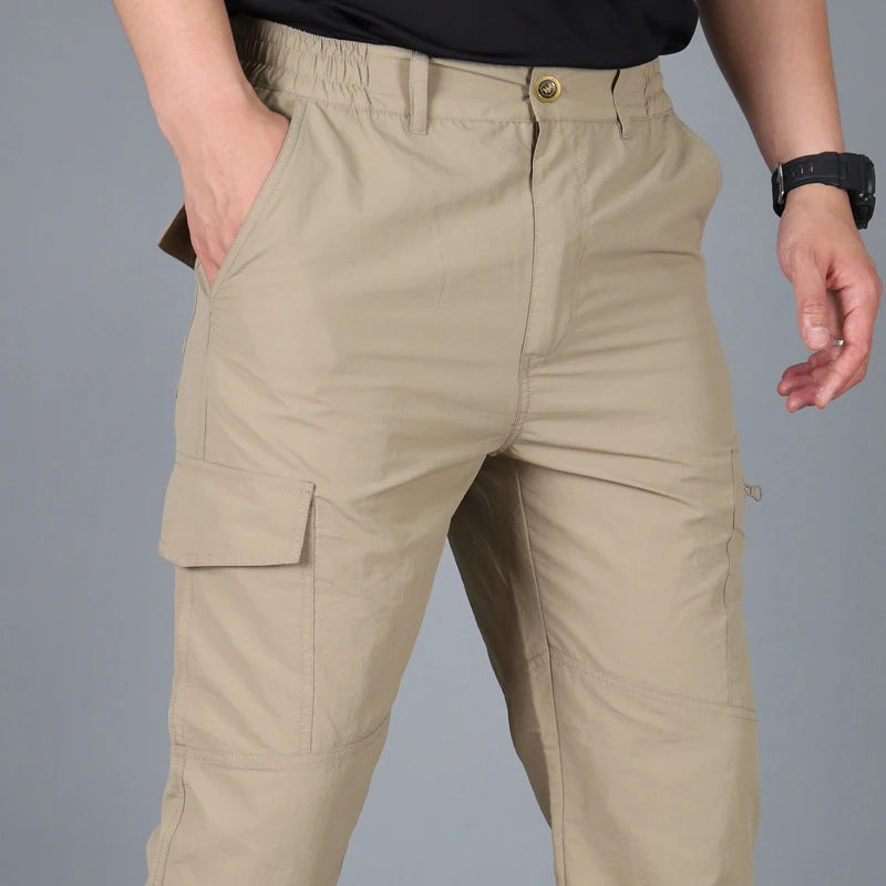 Men's Tactical Cargo Pants – Waterproof Multi-Pocket Outdoor Trousers