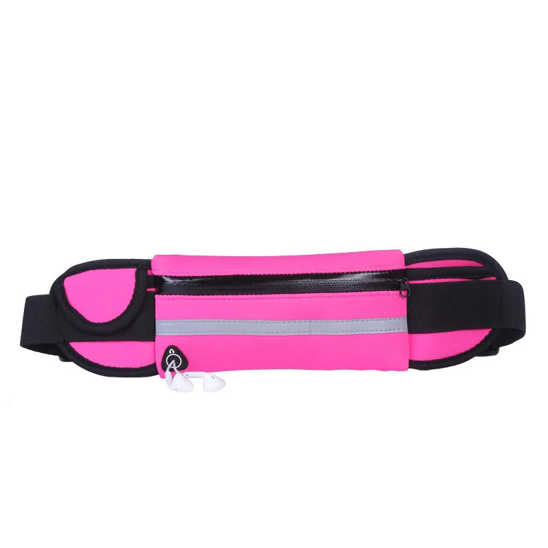 Running Waist Bag – Waterproof Sports Belt with Water Bottle Holder