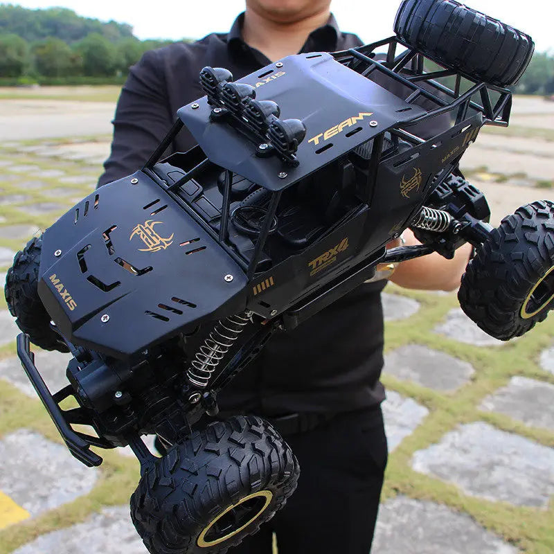 RC Off-Road Rock Crawler Truck 4WD with LED Lights – 2.4GHz Remote Control Car