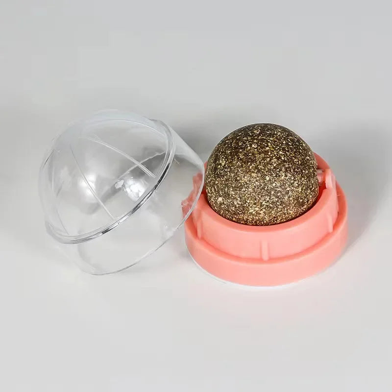 Catnip Wall Lick Ball Toy for Cats – Stick-On Treat