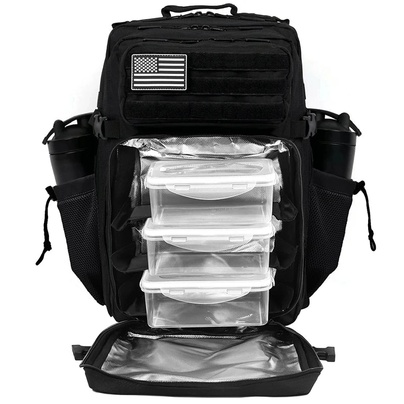 Meal Prep Backpack 45L with Insulated Cooler Compartment