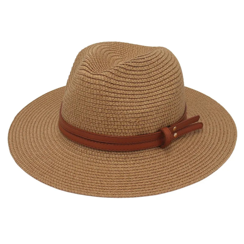 Panama Straw Sun Hat – Unisex Wide Brim Beach Hat