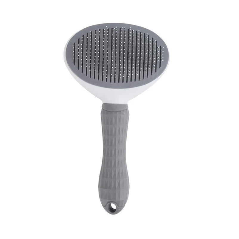 Self-Cleaning Slicker Brush for Cats & Dogs – One-Click Hair Removal