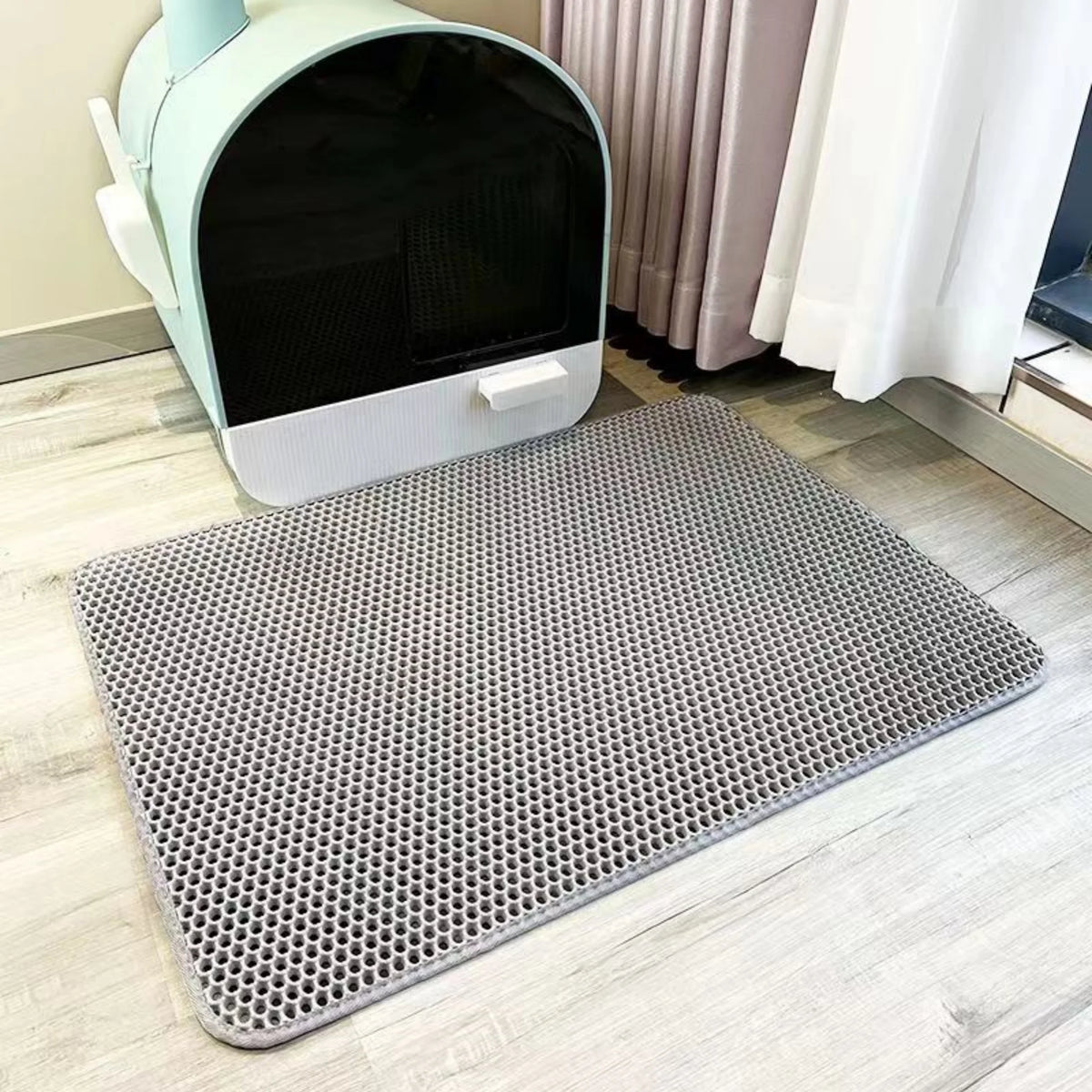 Cat Litter Mat – Double Layer Honeycomb Waterproof Trapping Pad
