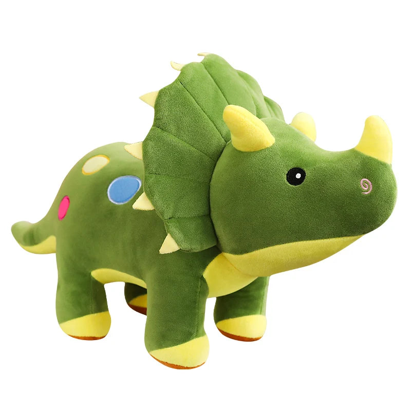 Dinosaur Stuffed Animal Plush Toy for Kids – Triceratops & Stegosaurus