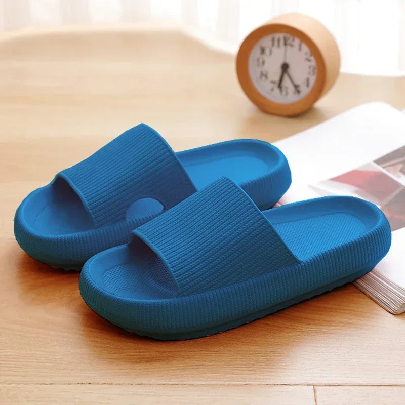 Cloud Slide Slippers – Thick EVA Sole Indoor Home Shoes