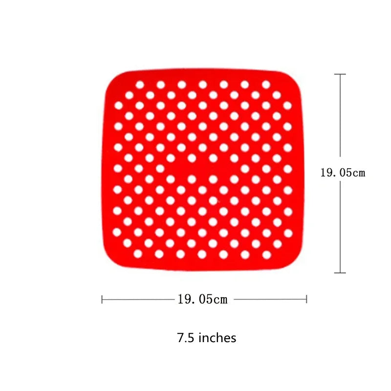 Silicone Air Fryer Liner – Reusable Rectangle Basket Insert