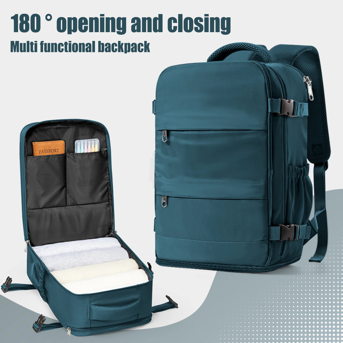 Cabin Backpack 40x30x20 – Ryanair Approved Travel Bag for Men & Women