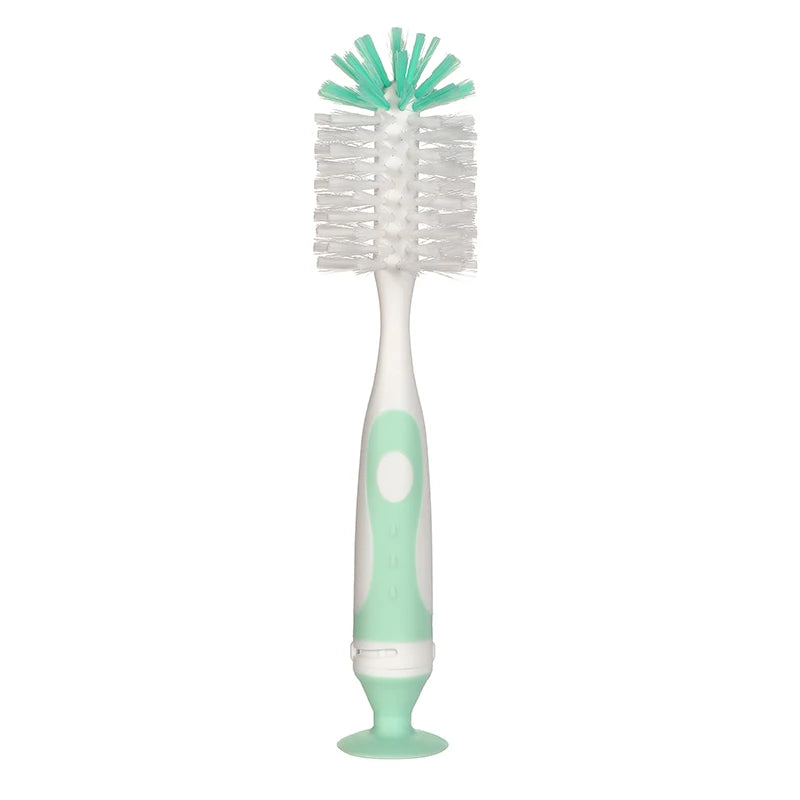 Baby Bottle Cleaning Brush Set – 2-in-1 Nylon with Suction Stand