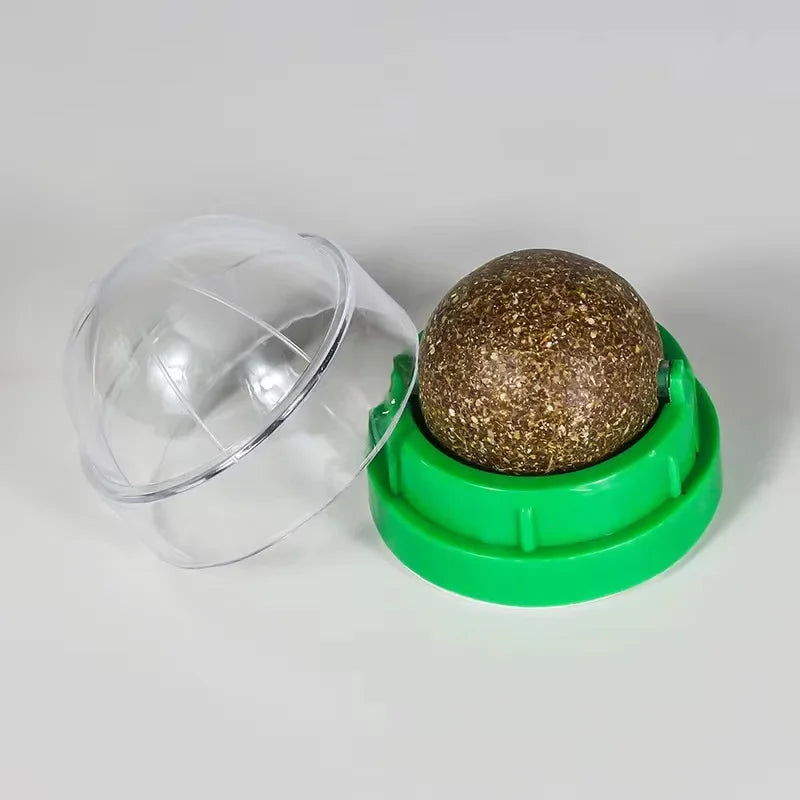 Catnip Wall Ball Toy for Cats – Natural Lick & Chew Treat