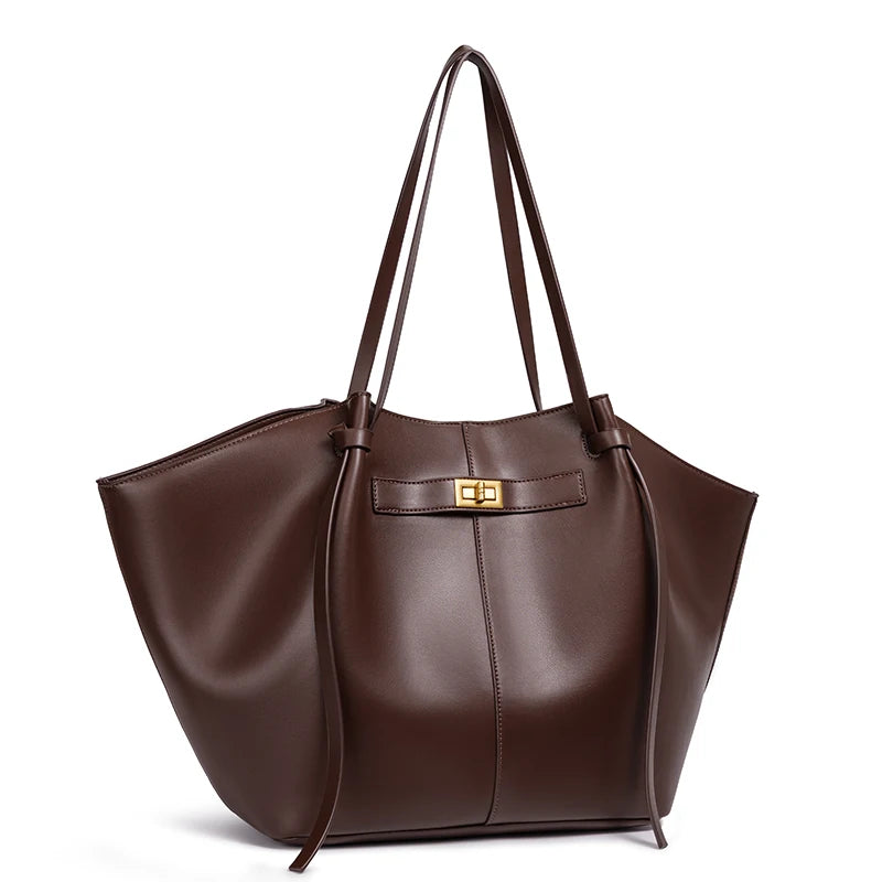 Large Capacity Bat-Shape Tote Bag – Shoulder Handbag
