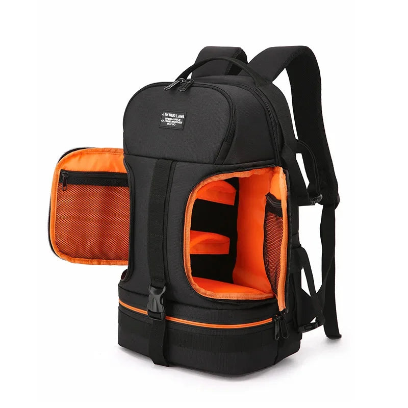 DSLR Camera Backpack – Waterproof Large Capacity with 15.6" Laptop Compartment