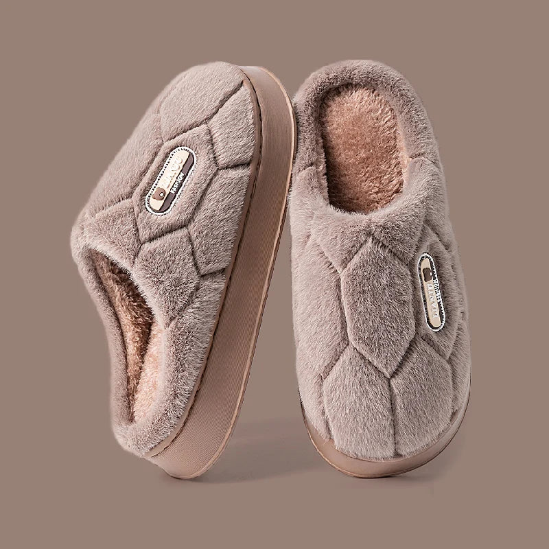 Winter Warm Slippers Men Women Non-Slip Indoor Slides Wide Size