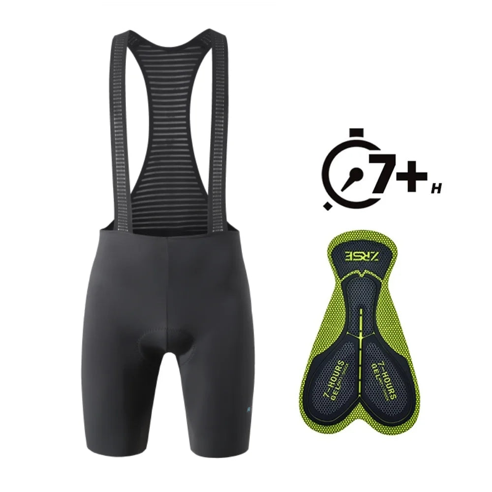 Men's Cycling Bib Shorts – 7+ Hour Gel Padded Pro Team Riding Tights