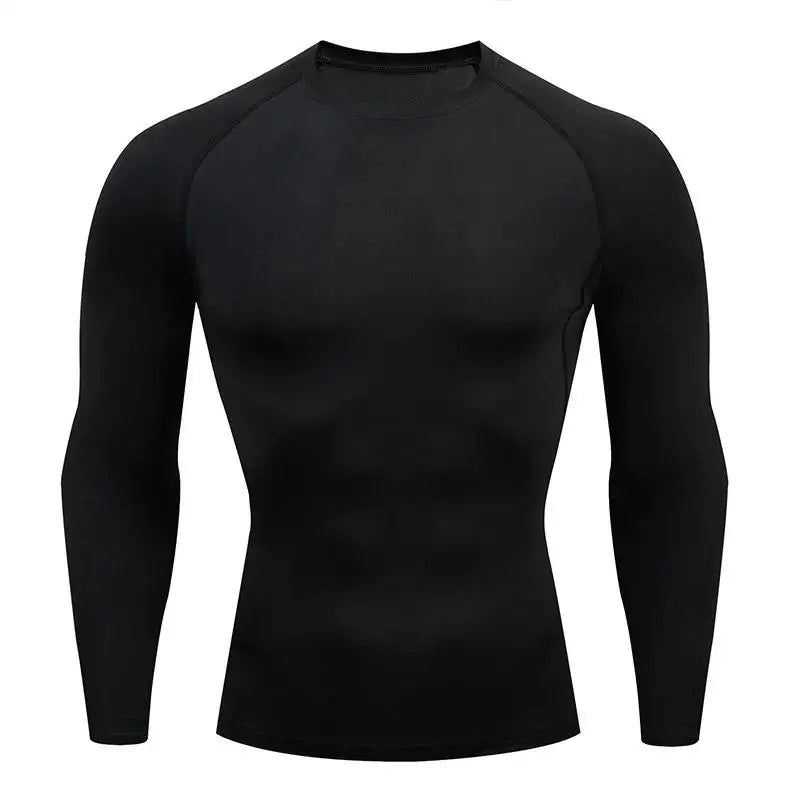 Men's Compression Long Sleeve Shirt – Quick-Dry Gym Top