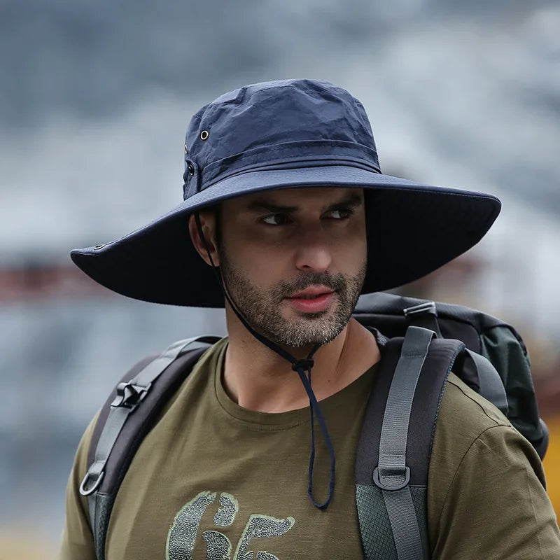 UV Protection Wide Brim Sun Hat for Men