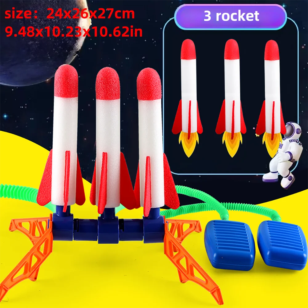 Kids Stomp Rocket Launcher – Air Pump Outdoor Toy