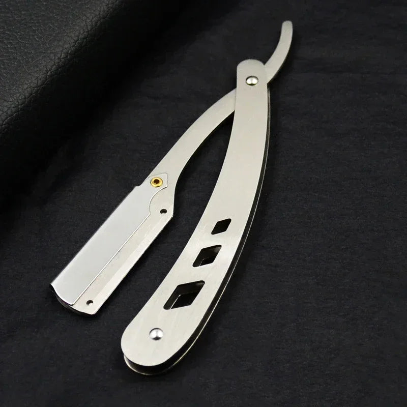 Folding Straight Razor – Barber Hair Shaving Knife for Men & Women