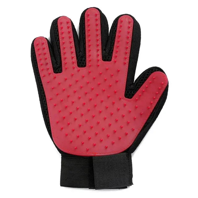 Pet Grooming Glove – Silicone Deshedding Brush for Cats & Dogs